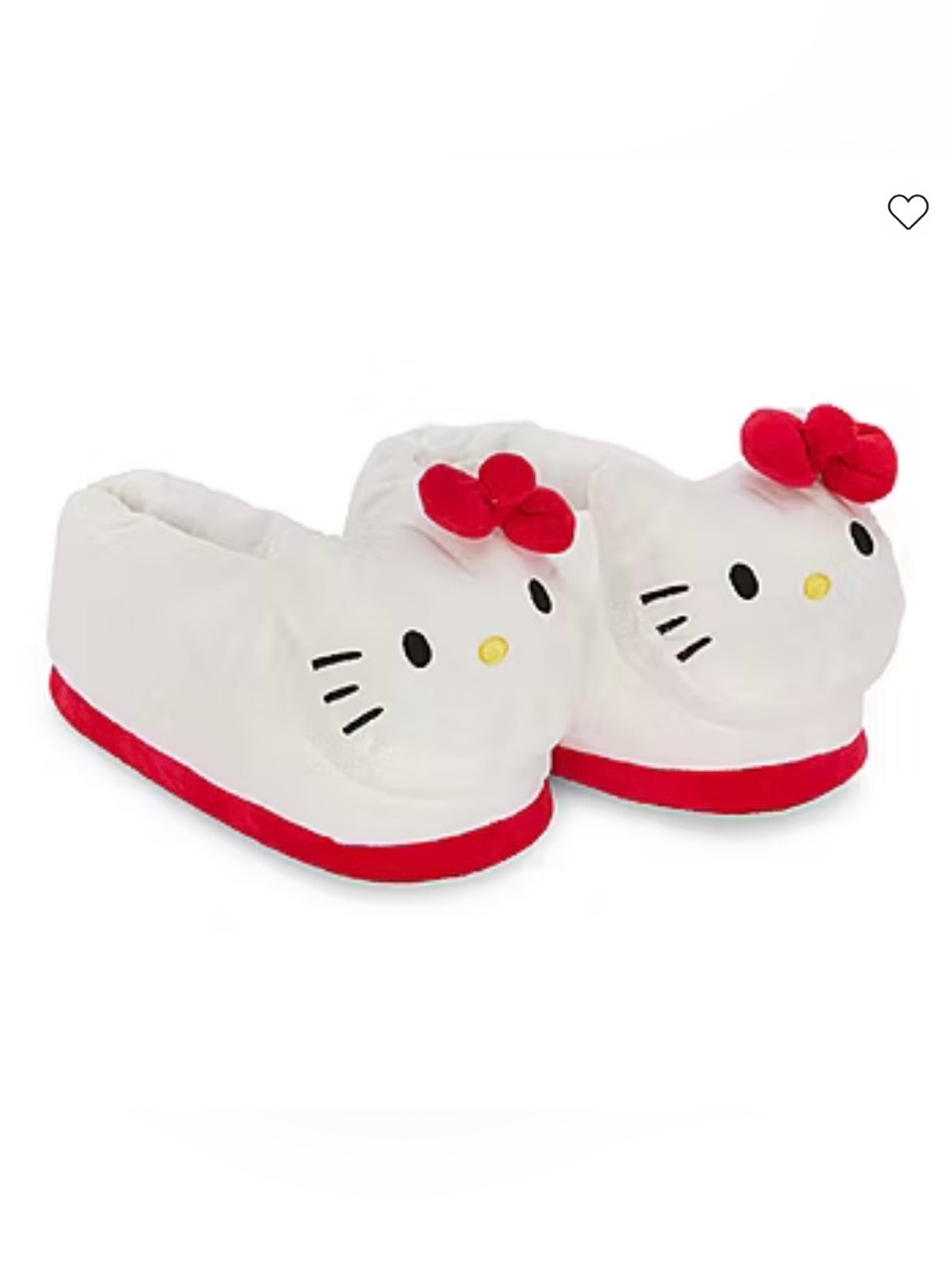 Hello Kitty White Slippers NEW NWT